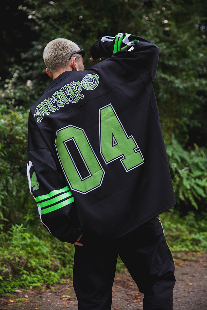 BONE EMBROIDERY LONG SLEEVE GAME SHIRTS