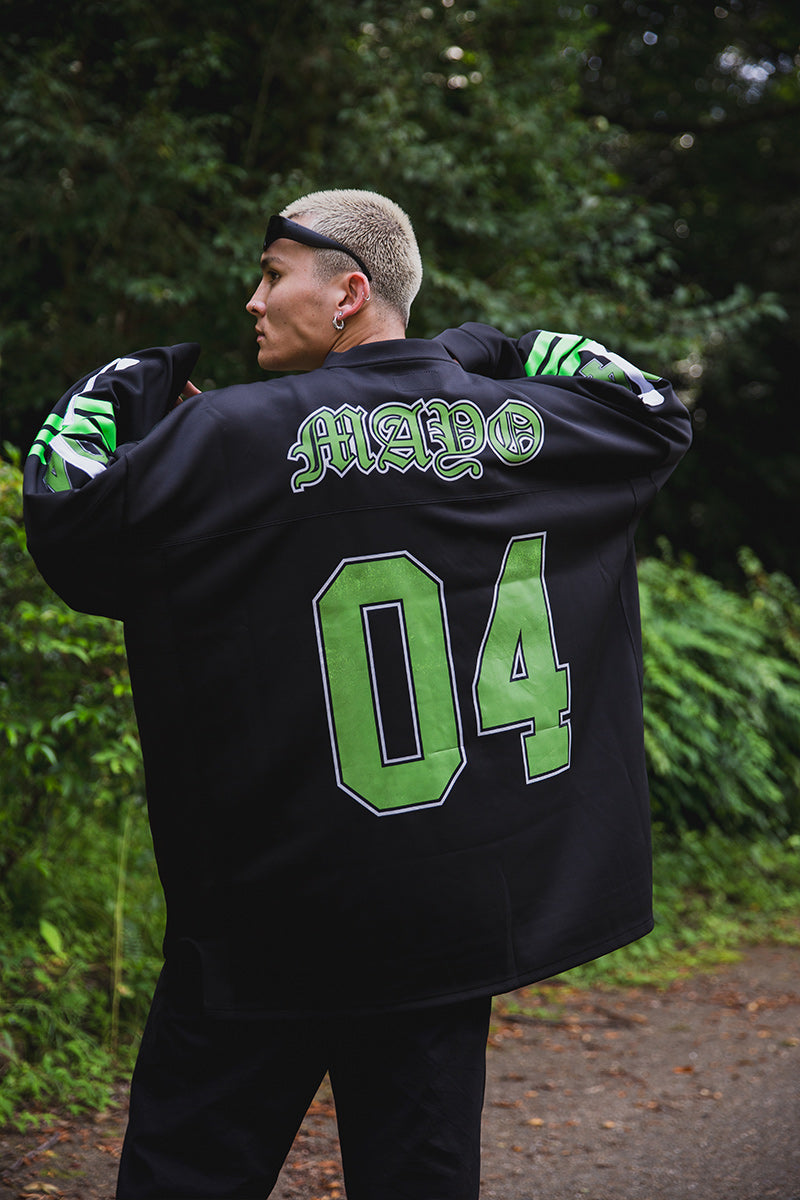 BONE EMBROIDERY LONG SLEEVE GAME SHIRTS