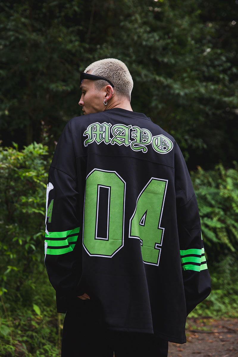 BONE EMBROIDERY LONG SLEEVE GAME SHIRTS