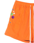 MAYO PAINT Embroidery Swim Shorts -  ORANGE