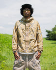 MAYO CROSS BONES EMBROIDERY NYLON MOUNTAIN PARKA - GOLD