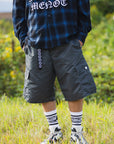 MY LOGO EMBROIDERY FADE NYLON CARGO SHORTS