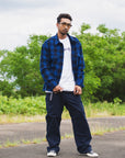PLAIN LONG SLEEVED CHECK SHIRT