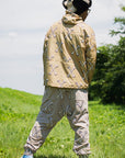 MAYO CROSS BONES EMBROIDERY NYLON MOUNTAIN PARKA - GOLD