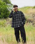PLAIN LONG SLEEVED CHECK SHIRT