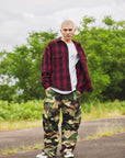 PLAIN LONG SLEEVED CHECK SHIRT