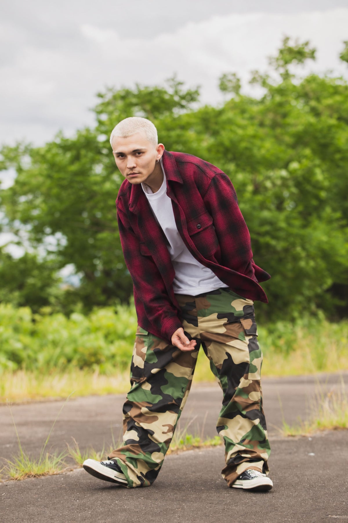 PLAIN LONG SLEEVED CHECK SHIRT