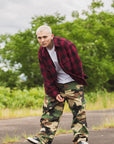 PLAIN LONG SLEEVED CHECK SHIRT