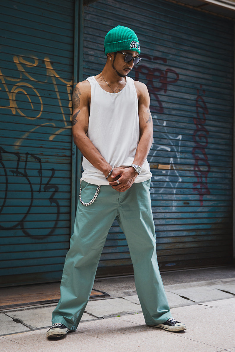 MAYO EMBROIDERY CHINO PANTS