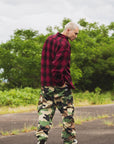 PLAIN LONG SLEEVED CHECK SHIRT