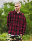 PLAIN LONG SLEEVED CHECK SHIRT