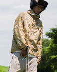 MAYO CROSS BONES EMBROIDERY NYLON MOUNTAIN PARKA - GOLD