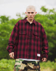 PLAIN LONG SLEEVED CHECK SHIRT