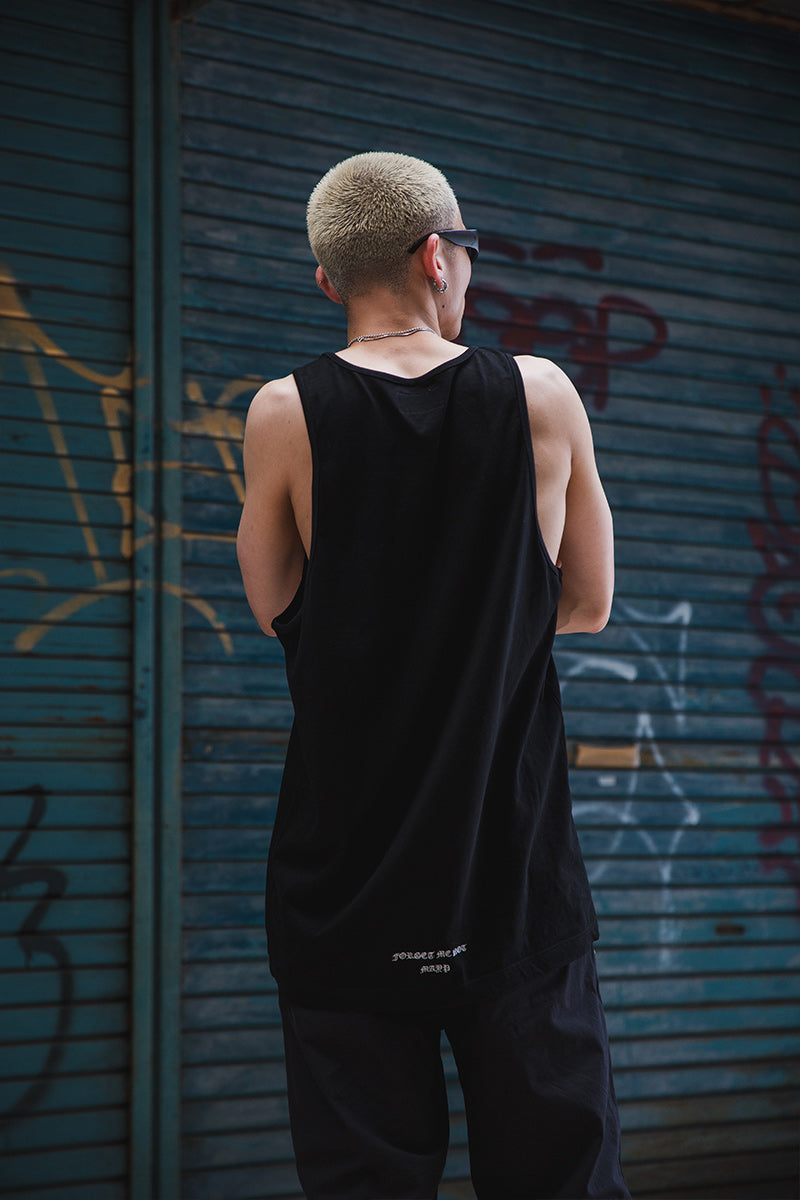 PLAIN EMBROIDERY TANK TOP