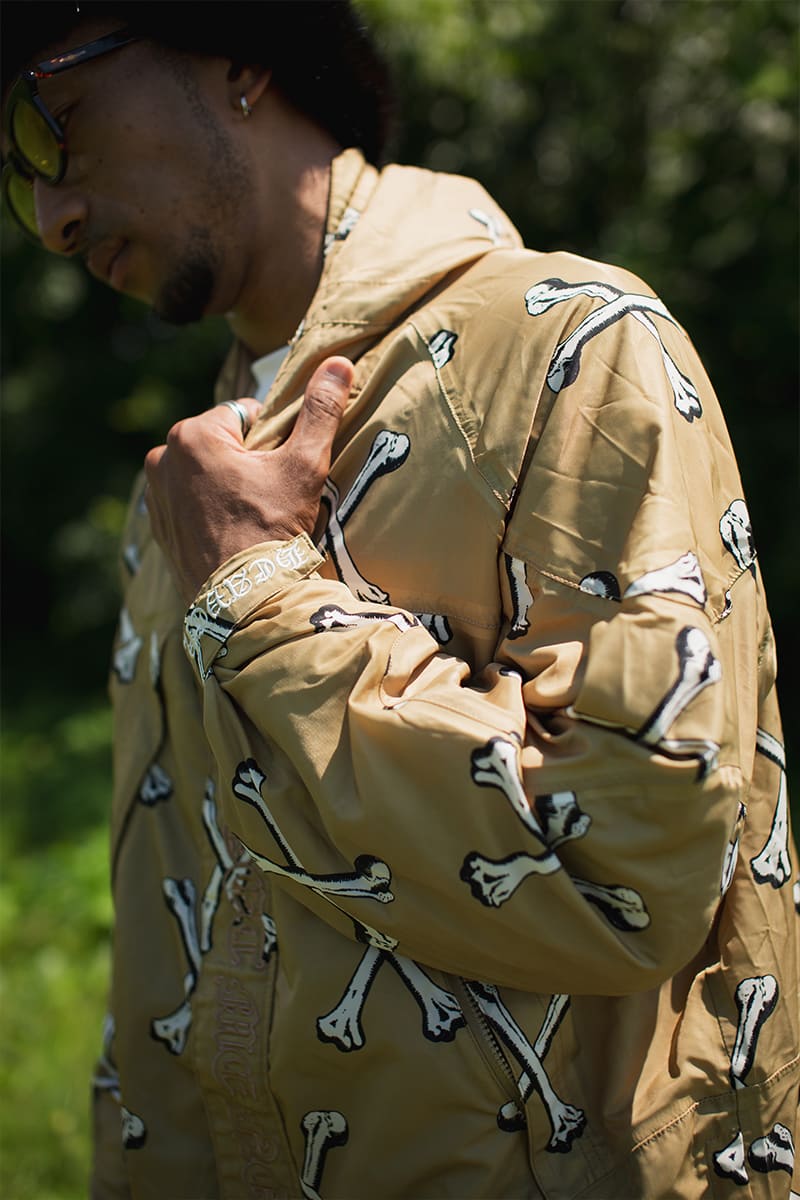 MAYO CROSS BONES EMBROIDERY NYLON MOUNTAIN PARKA