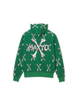 MAYO CROSS BONES Embroidery Hoodie - GREEN