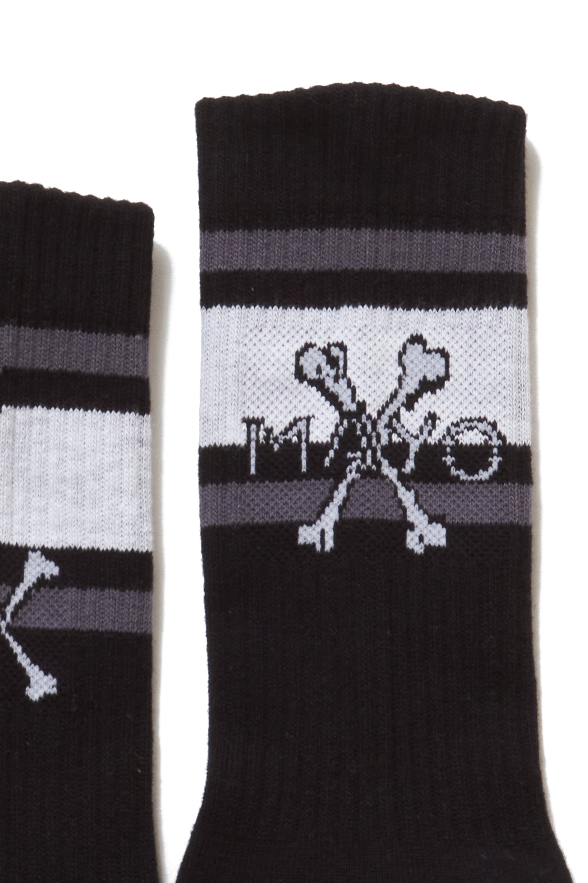 MAYO CROSS BONE SOX - BLACK