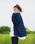 PLAIN LONG SLEEVED CHECK SHIRT