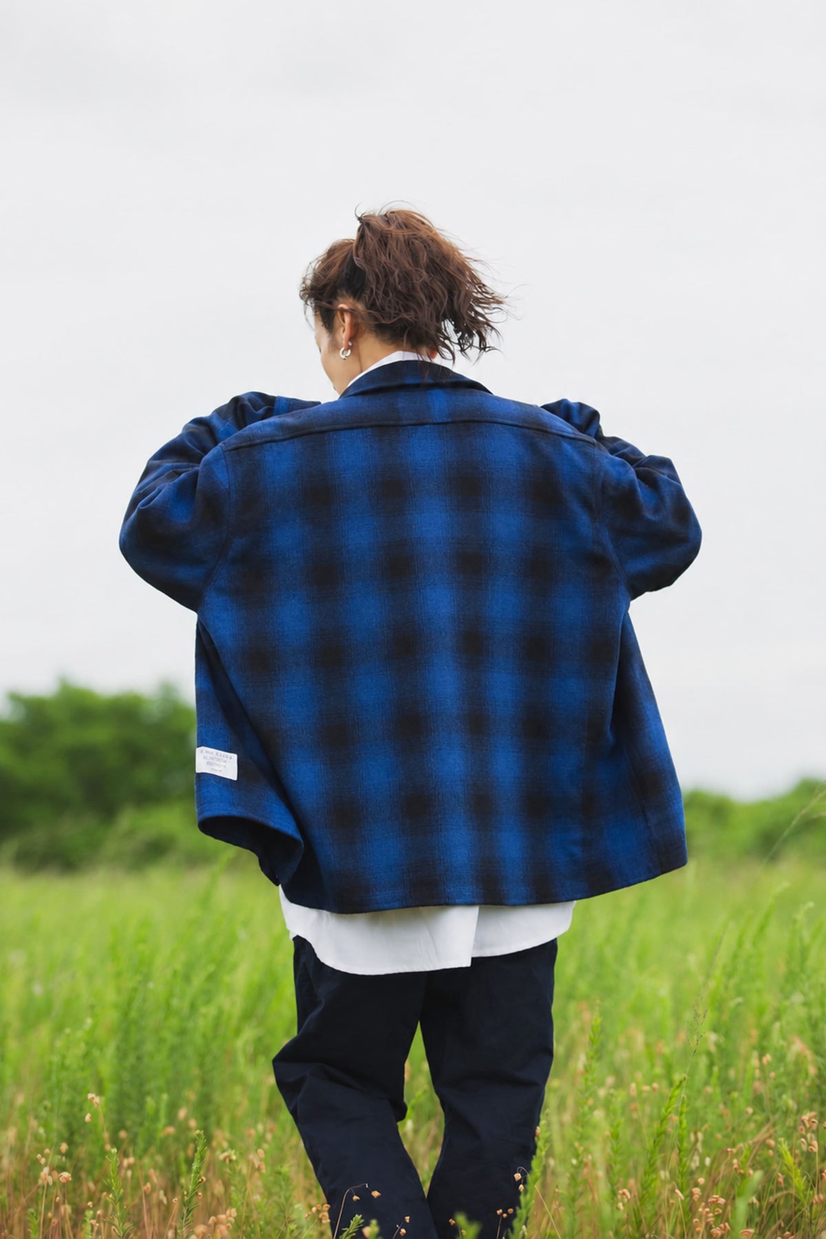 PLAIN LONG SLEEVED CHECK SHIRT