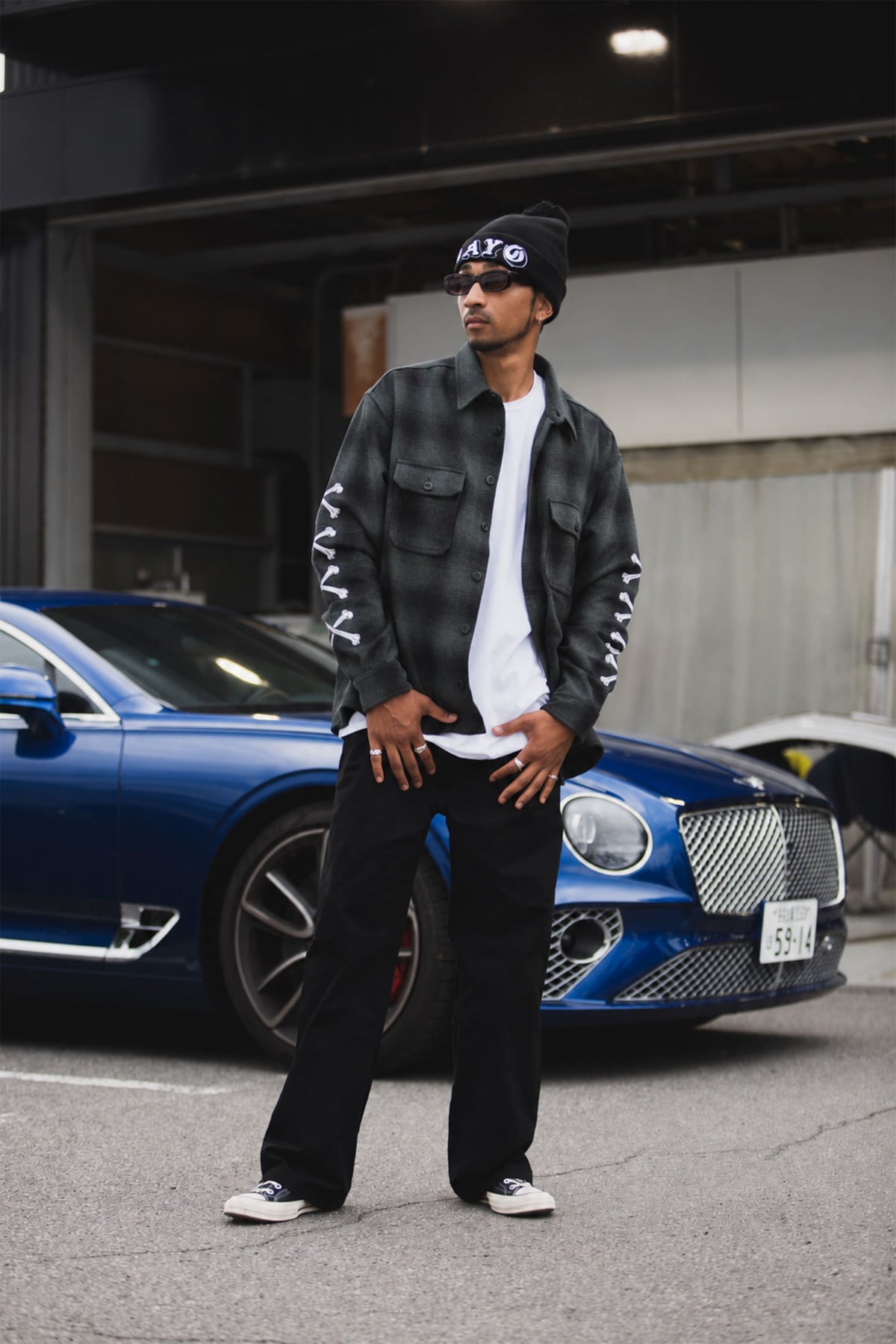 MAYO CROSS BORN EMBROIDERY LONG SLEEVED CHECK SHIRT