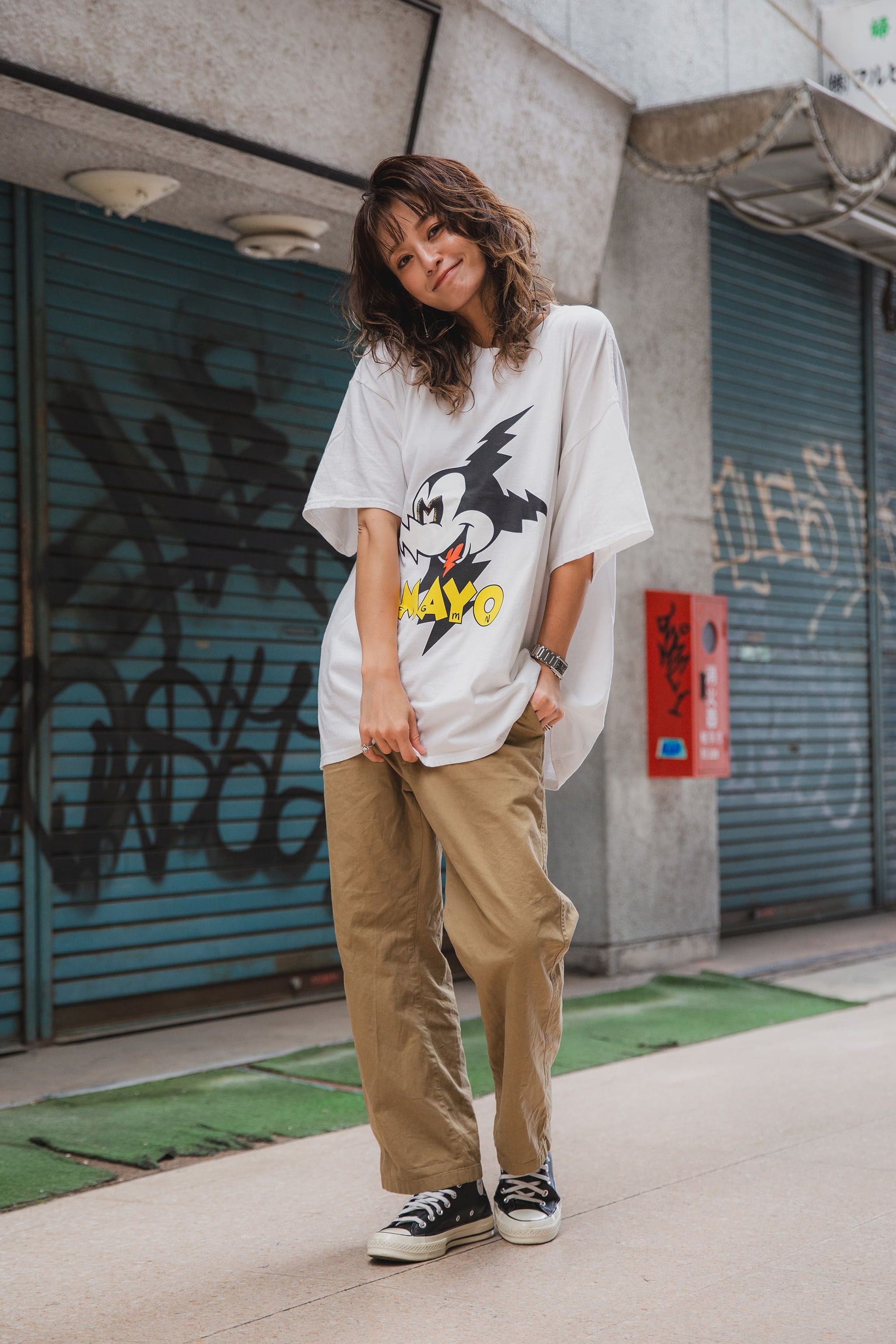 MAYO EMBROIDERY CHINO PANTS