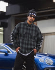 MAYO CROSS BORN EMBROIDERY LONG SLEEVED CHECK SHIRT