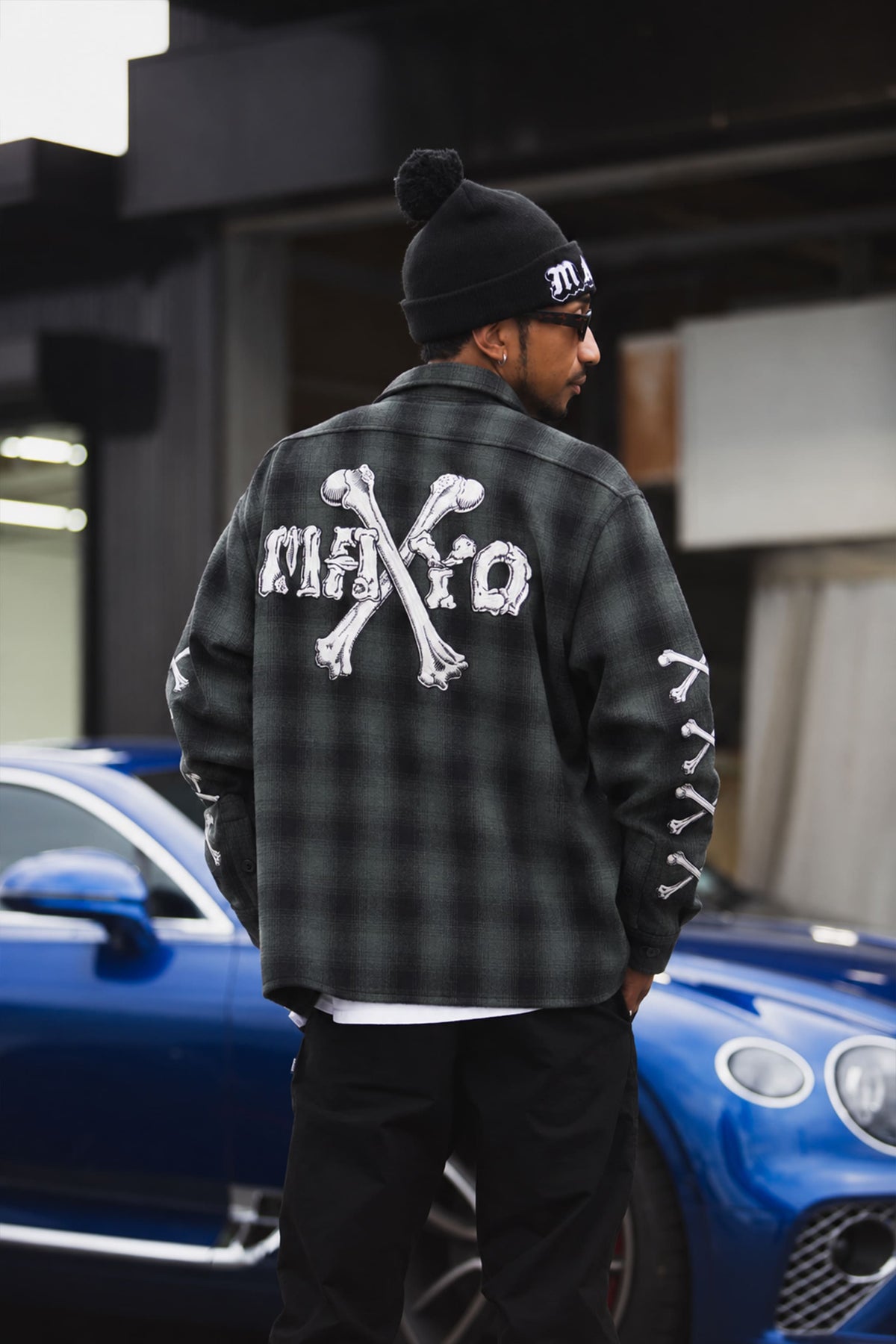 MAYO CROSS BORN EMBROIDERY LONG SLEEVED CHECK SHIRT