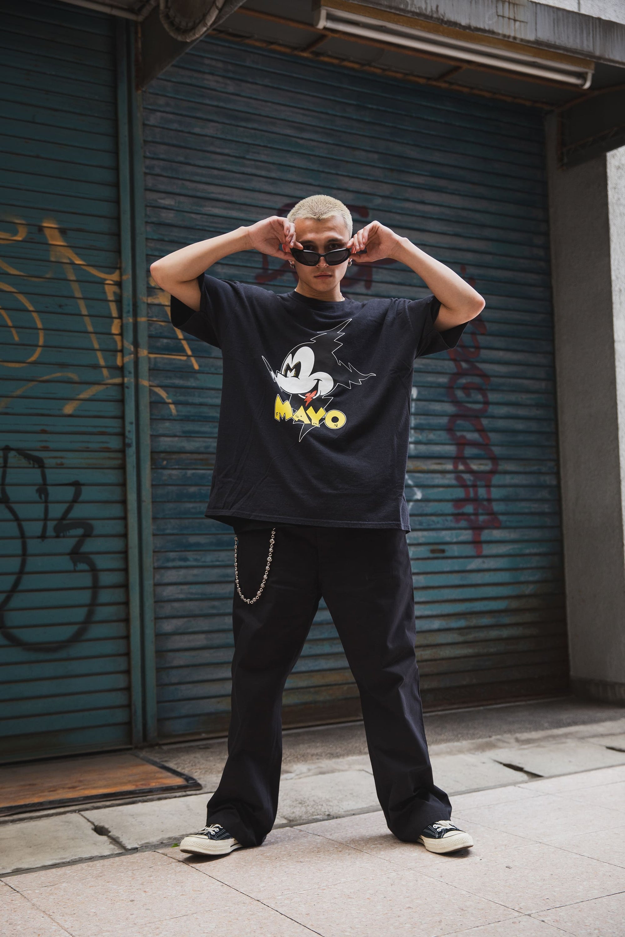 MAYO EMBROIDERY CHINO PANTS