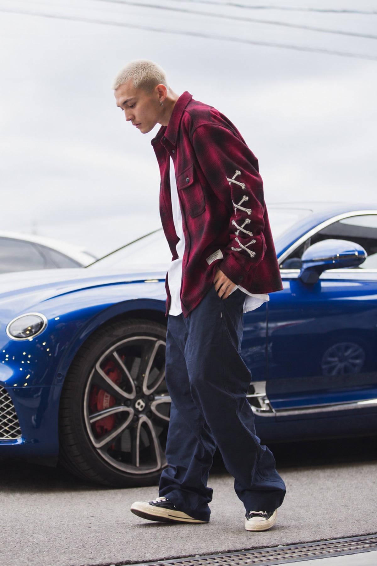 MAYO CROSS BORN EMBROIDERY LONG SLEEVED CHECK SHIRT