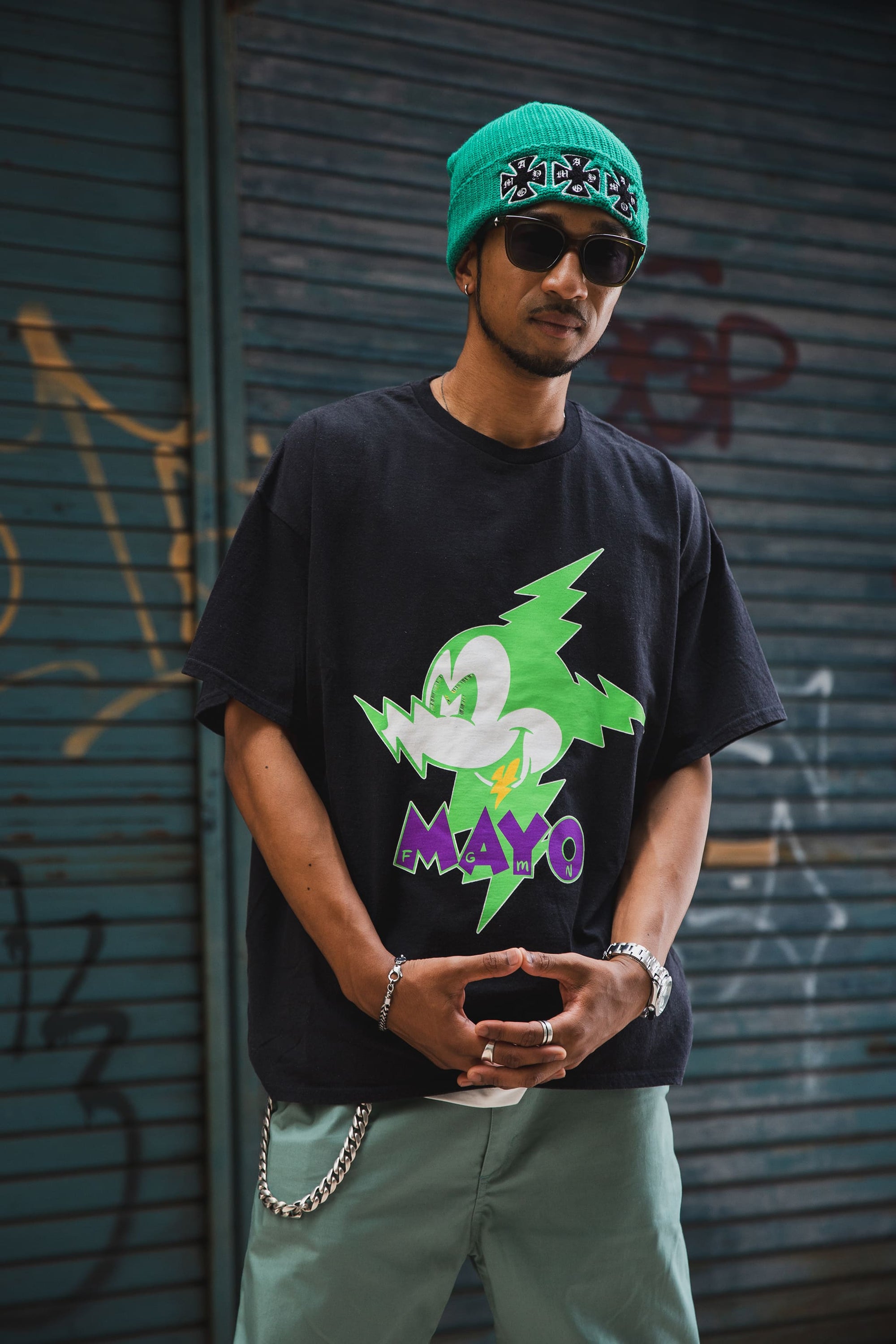 IRON CROSS LOGO REVERSIBLE EMBROIDERY KNIT CAP