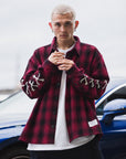 MAYO CROSS BORN EMBROIDERY LONG SLEEVED CHECK SHIRT