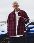 MAYO CROSS BORN EMBROIDERY LONG SLEEVED CHECK SHIRT
