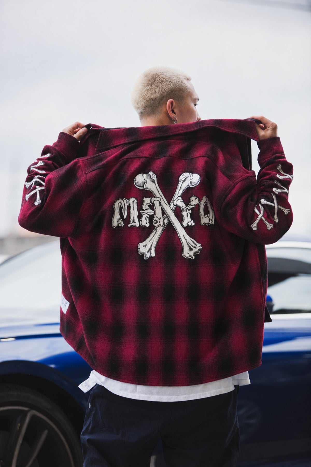 MAYO CROSS BORN EMBROIDERY LONG SLEEVED CHECK SHIRT