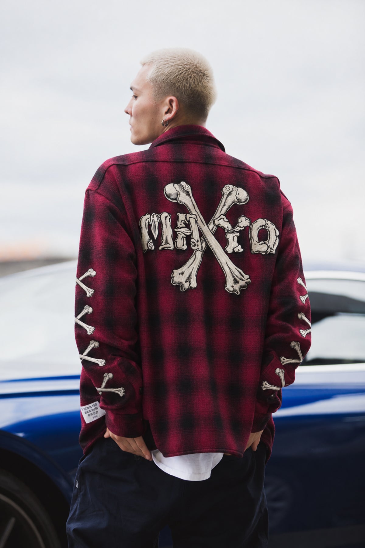 MAYO CROSS BORN EMBROIDERY LONG SLEEVED CHECK SHIRT
