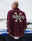 MAYO CROSS BORN EMBROIDERY LONG SLEEVED CHECK SHIRT