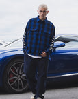 MAYO CROSS BORN EMBROIDERY LONG SLEEVED CHECK SHIRT