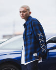 MAYO CROSS BORN EMBROIDERY LONG SLEEVED CHECK SHIRT
