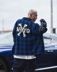 MAYO CROSS BORN EMBROIDERY LONG SLEEVED CHECK SHIRT