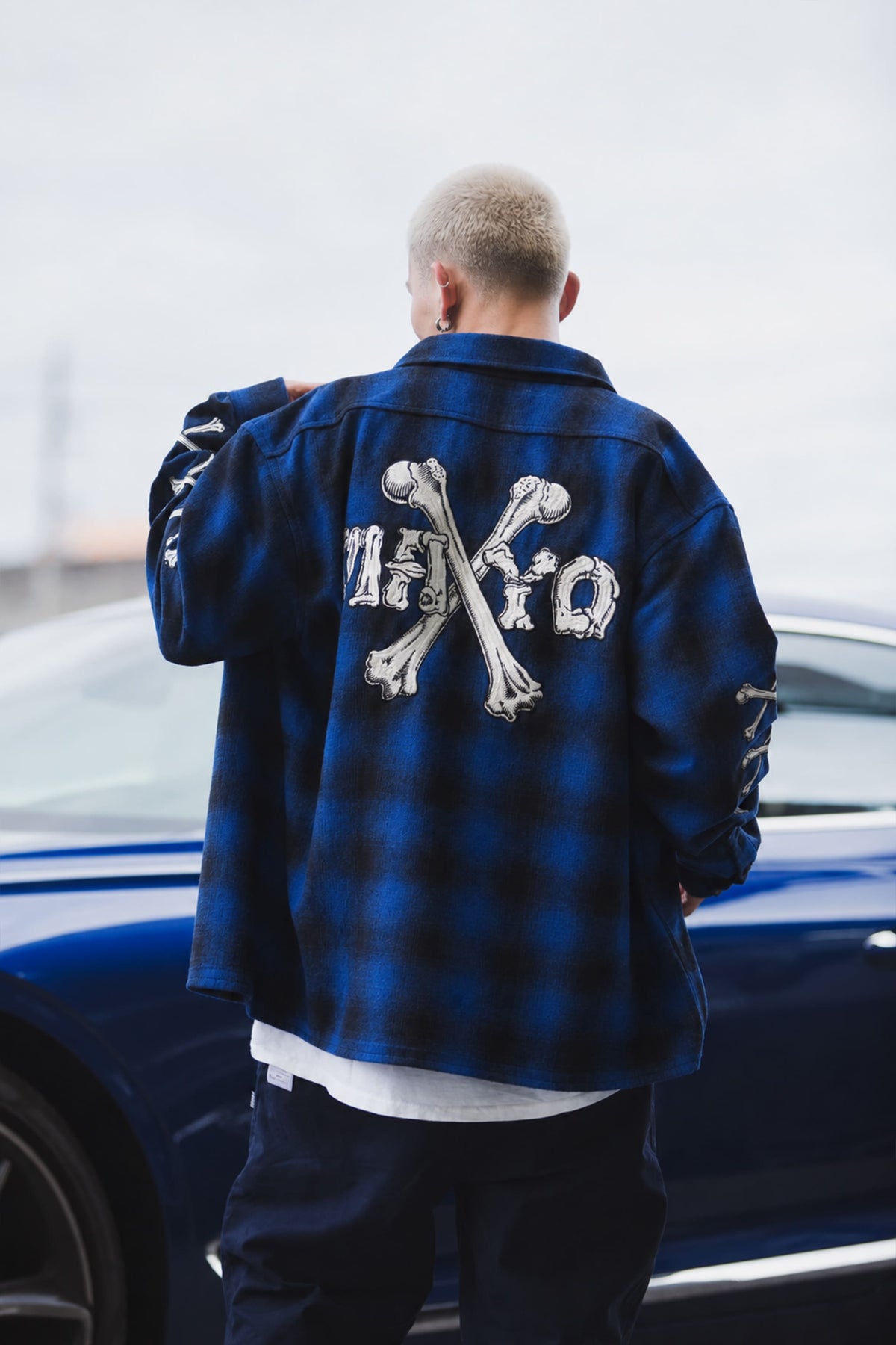 MAYO CROSS BORN EMBROIDERY LONG SLEEVED CHECK SHIRT