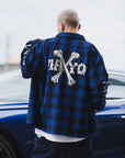 MAYO CROSS BORN EMBROIDERY LONG SLEEVED CHECK SHIRT