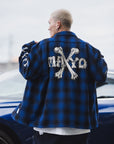MAYO CROSS BORN EMBROIDERY LONG SLEEVED CHECK SHIRT