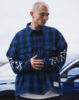 MAYO CROSS BORN EMBROIDERY LONG SLEEVED CHECK SHIRT