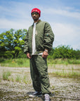 FGMN MAYO EMBROIDERY NYLON CARGO PANTS - OLIVE