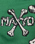 MAYO CROSS BONES Embroidery Hoodie - GREEN