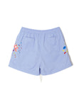 MAYO PAINT Embroidery Swim Shorts -  PURPLE