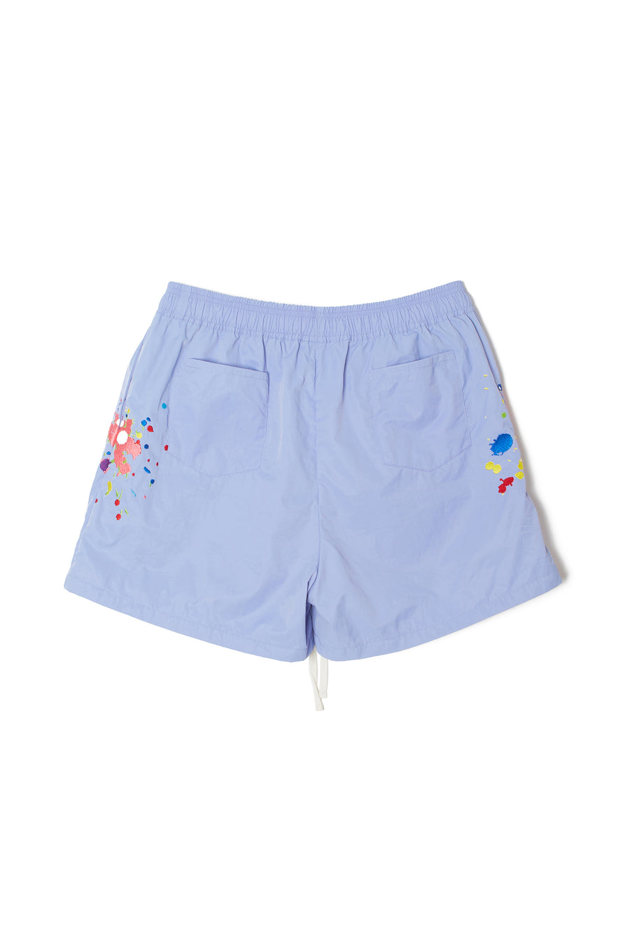 MAYO PAINT Embroidery Swim Shorts - PURPLE