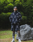 MAYO CROSS BONES Embroidery Hoodie - BLACK