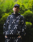 MAYO CROSS BONES Embroidery Hoodie - BLACK