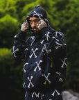 MAYO CROSS BONES Embroidery Hoodie - BLACK