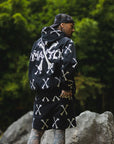 MAYO CROSS BONE Embroidery Mesh CAP - BLACK